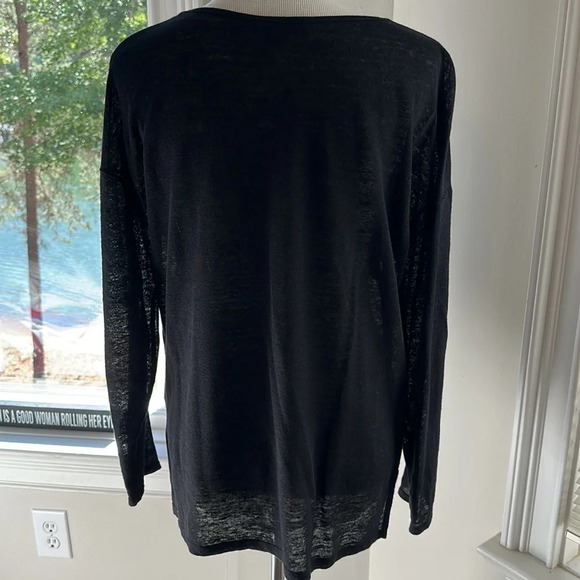 VINCE Drop Shoulder LS 100% Linen Too, Size Small, NWOT - Picture 5 of 9